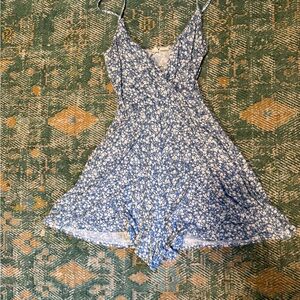 Zara Light Blue Floral Dress